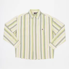 DICKIES DICKIES Glade Spring Striped Shirt in GREEN & WHITE